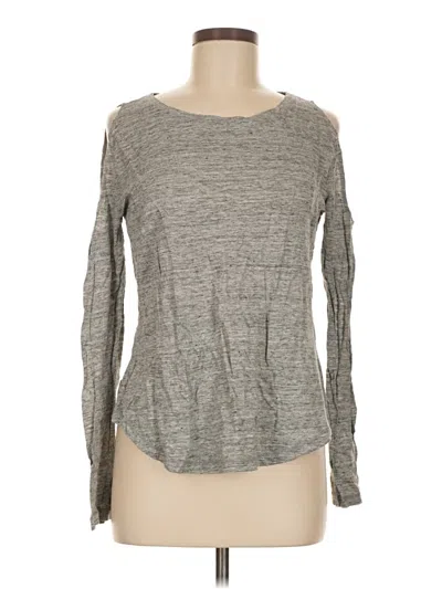 Pre-owned Sanctuary Long Sleeve T-shirt In Gray