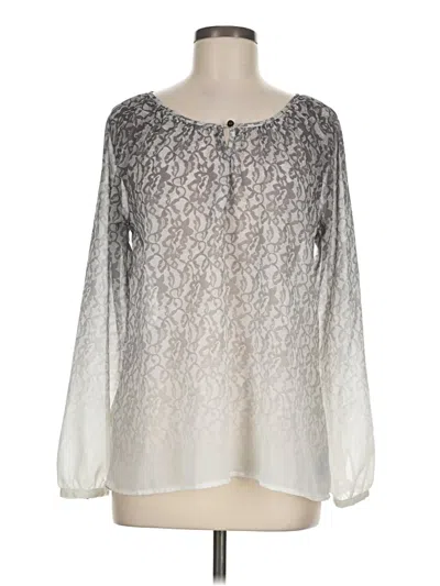 Pre-owned Sanctuary Long Sleeve T-shirt In Silver