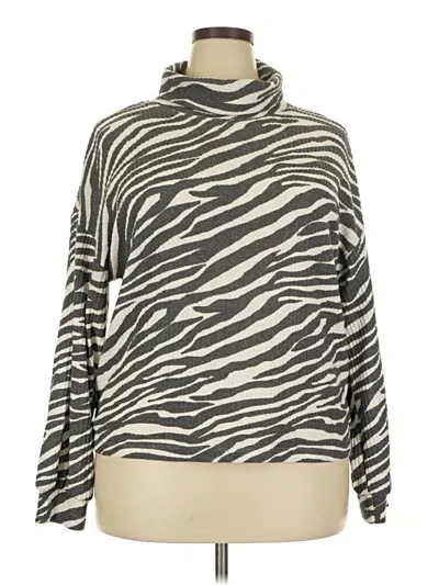 Pre-owned Sanctuary Long Sleeve Turtleneck In Gray