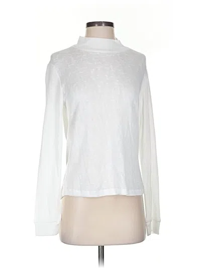 Pre-owned Sanctuary Long Sleeve Turtleneck In White