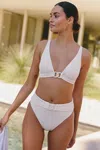 Sanctuary Longline Bra Bikini Top In Animal Print