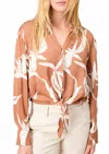 SANCTUARY LOVER TIE BLOUSE IN FIRST BLOOM