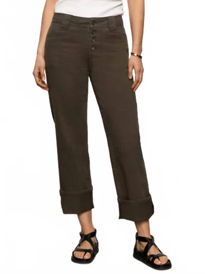 Sanctuary Luna Cuffed Denim Pant In Kalmata In Green
