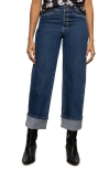 Sanctuary Luna Exposed Button Relaxed Straight Leg Jeans In Solstice