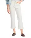 Sanctuary Luna High Waist Kick Crop Jeans In White