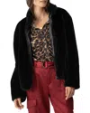 Sanctuary Lux Faux Fur Jacket In Black