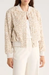 Sanctuary Luxe Faux Fur Zip Bomber Jacket In Gray