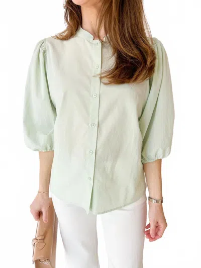 Sanctuary Made For You Blouse In Mint In Green