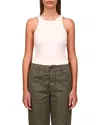 Sanctuary Made You Look Rib Tank Top In Buttercream In White