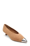 Sanctuary Manda Cap Toe Kitten Heel Pump In Brown