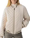 Sanctuary Marilyn Quilted Bomber Jacket In Toasted Almond