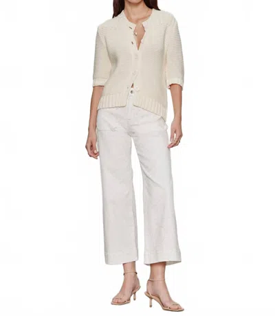 Sanctuary Marine Crop Jeans In Chalk In White