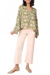 Sanctuary Marine Crop Pant In Rose Smoke In Green