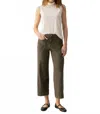 Sanctuary Marine Cropped Pants In Fatigue In Brown