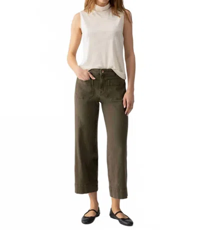 Sanctuary Marine Cropped Pants In Fatigue