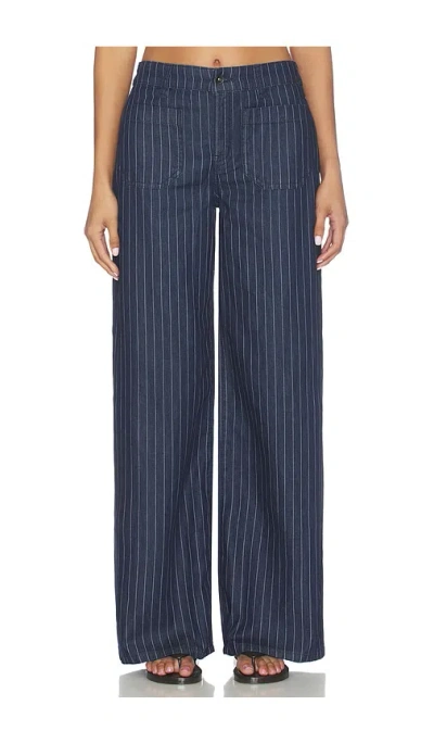 Sanctuary Marine Full Length Pant In Blue