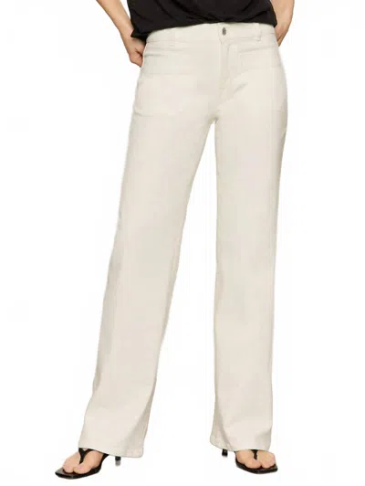 Sanctuary Marine Full Length Pants In White In Black