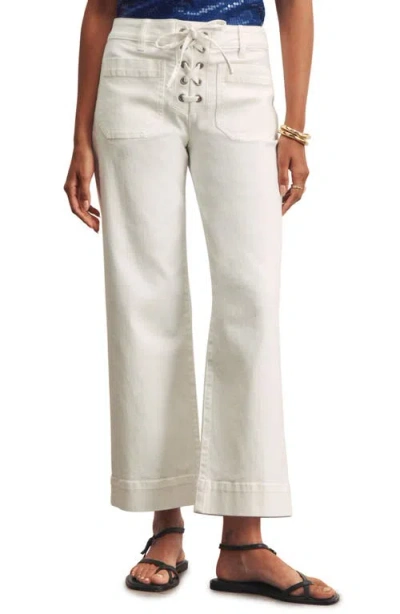 Sanctuary Marine Lace-up Ankle Jeans In White