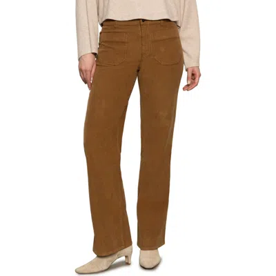 Sanctuary Marine Patch Pocket Stretch Cotton Corduroy Pants In Brown