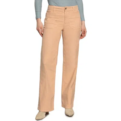 Sanctuary Marine Patch Pocket Stretch Cotton Corduroy Pants In Brown
