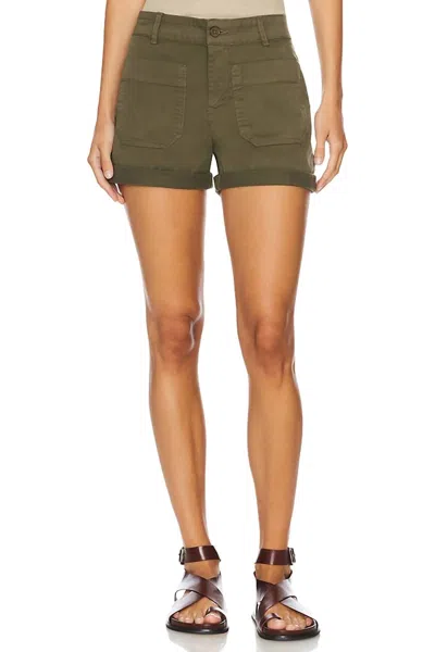 Sanctuary Marine Shorts In Burnt Olive In Green