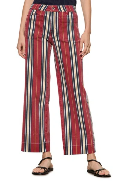Sanctuary Mariner Wide Leg Stripe Ankle Pants