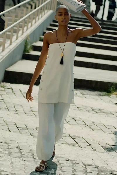 Sanctuary Mel Linen Micro Balloon Pants In White