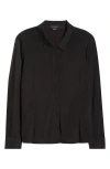 Sanctuary Mesh Button-up Shirt In Black