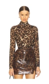 Sanctuary Mesh Mock Top In Night Spots