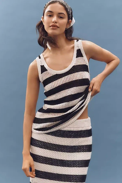 SANCTUARY MESH SCOOP-NECK TANK TOP