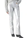 Sanctuary Hayden Metallic Bootcut Pants In Silver