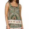 Sanctuary Button Back Sleeveless Top In Multi