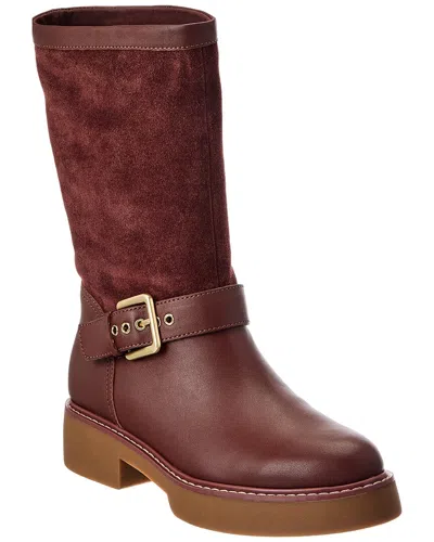 Sanctuary Milena Suede & Leather Boot In Animal Print