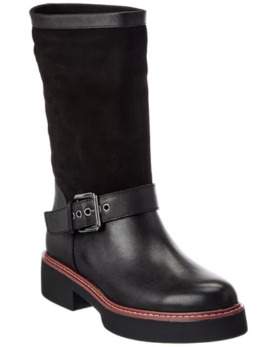 Sanctuary Milena Suede & Leather Boot In Black