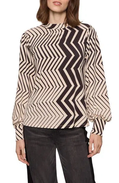 Sanctuary Hi Crew Blouse In Neutral