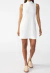 SANCTUARY MOCK NECK SHIFT DRESS IN WHITE