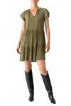 Sanctuary Modern Babydoll Dress In Burnt Olive In Multi