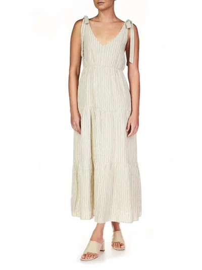Sanctuary Move Your Body Striped Maxi Dress In Eco Olive Stripe In Green