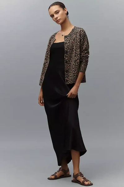 Sanctuary Must-have Crew-neck Cardigan Sweater In Brown