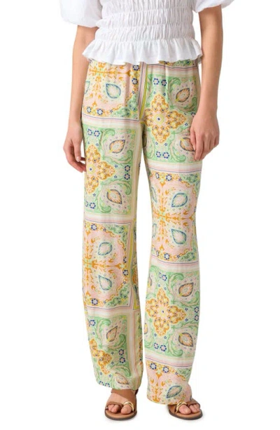 Sanctuary Never Alone Scarf Print Pants In Scarf Pais
