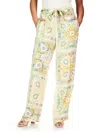 Sanctuary Never Alone Self Belted Pant In Scarf Paisley In Multi
