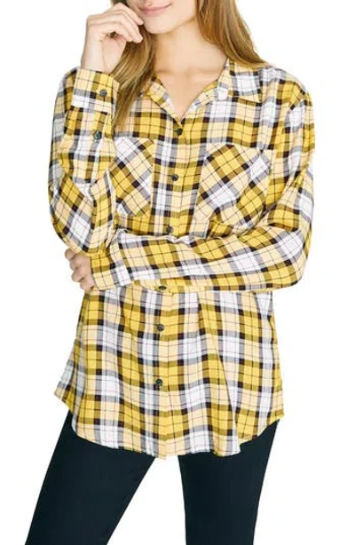 Sanctuary New Generation Plaid Boyfriend Shirt