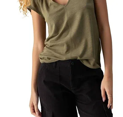 Sanctuary New Girl Top In Burnt Olive In Multi