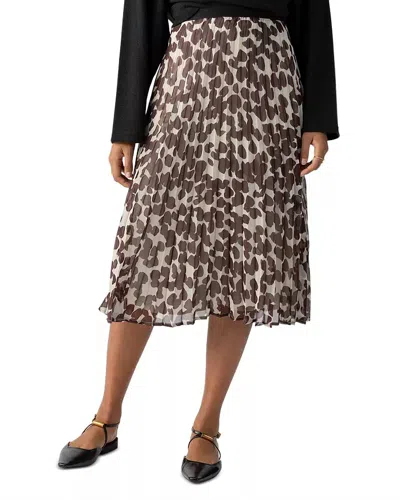 Sanctuary New Pleated Midi Skirt In Chocolate