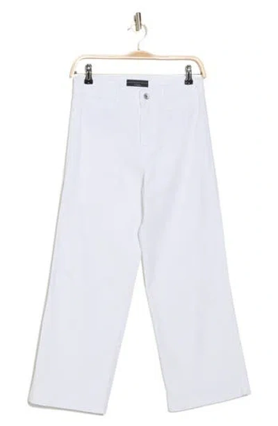Sanctuary Nico Crop Wide Leg Twill Pants In White