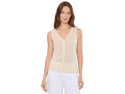 Sanctuary No Rush Button Front Tank Women's Clothing Collagen: Xs (us 2) In Neutral