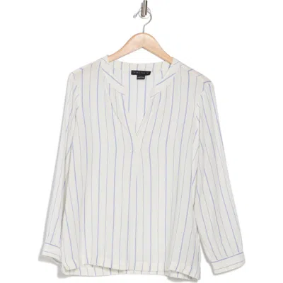 Sanctuary No Worries Tunic In Ocean Blue Stripe In White