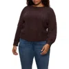 Sanctuary Nomad Cable Cotton Sweater In Brown