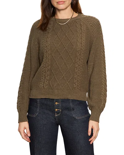 Sanctuary Nomad Cable Popover Sweater In Brown