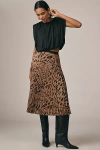 Sanctuary Nostalgia Abstract Leopard Print Pleated Skirt In Multi
